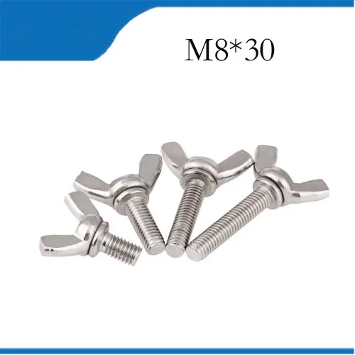 5 Pieces M8 x 30mm 304 Stainless Steel Wing Bolt Butterfly Screw Boltin Bolts from Home