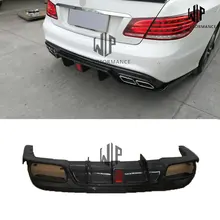 W207 задний диффузор для губ из углеродного волокна с подсветкой, автомобильный Стайлинг для Mercedes-Benz W207, задний бампер, автомобильный комплект, 2012