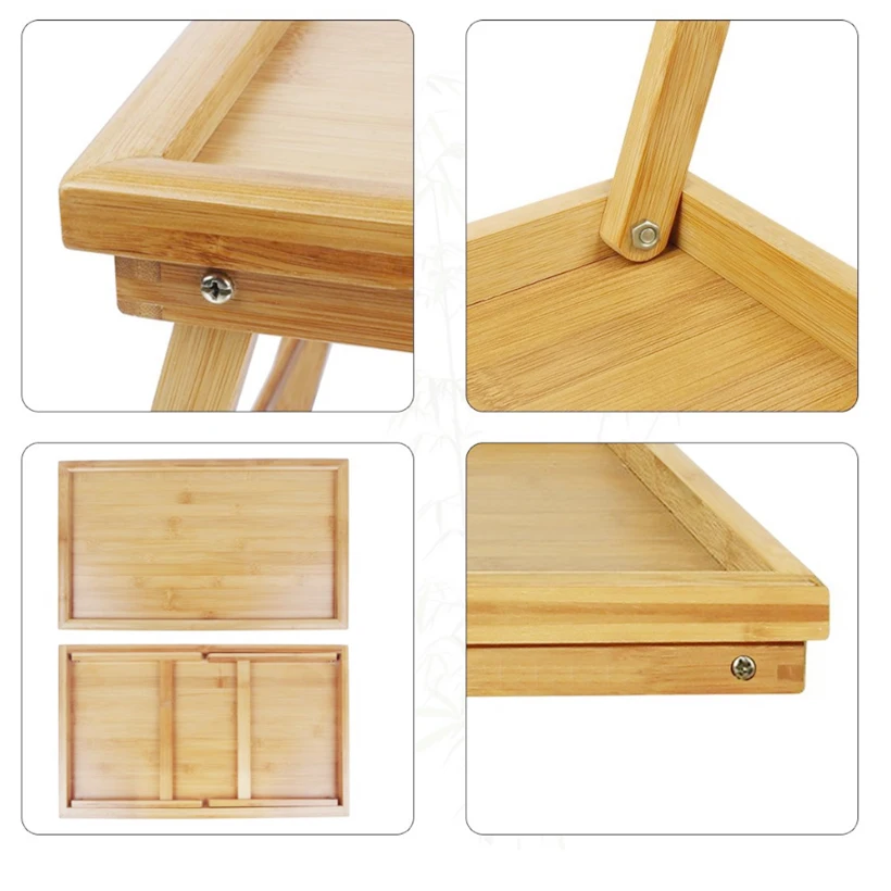  SUFEILE Laptop Stand Bed Tray Table With Folding LegsServing Breakfast in Bed or Use As a TV Table 