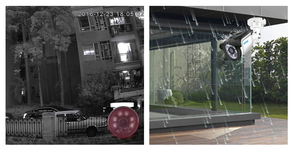 Smar 720P 1080P AHD Camera kit 8PCS Outdoor CCTV Camera System IR Security Camera Video Surveillance System 8CH DVR Kits (5)