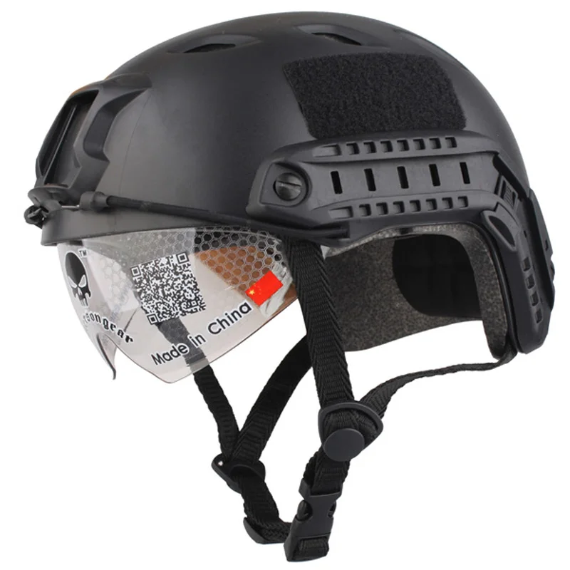 

New Airsoft Paintball Base Jump Helmet Protective Goggles Military Tactics Retail Airsoftsports For Hunting Free Shipping