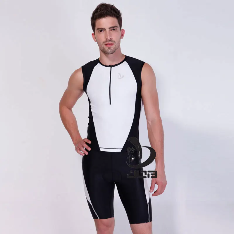 Job two piece Men Triathlon Clothing Elastic Cycling Jersey Tight Suit