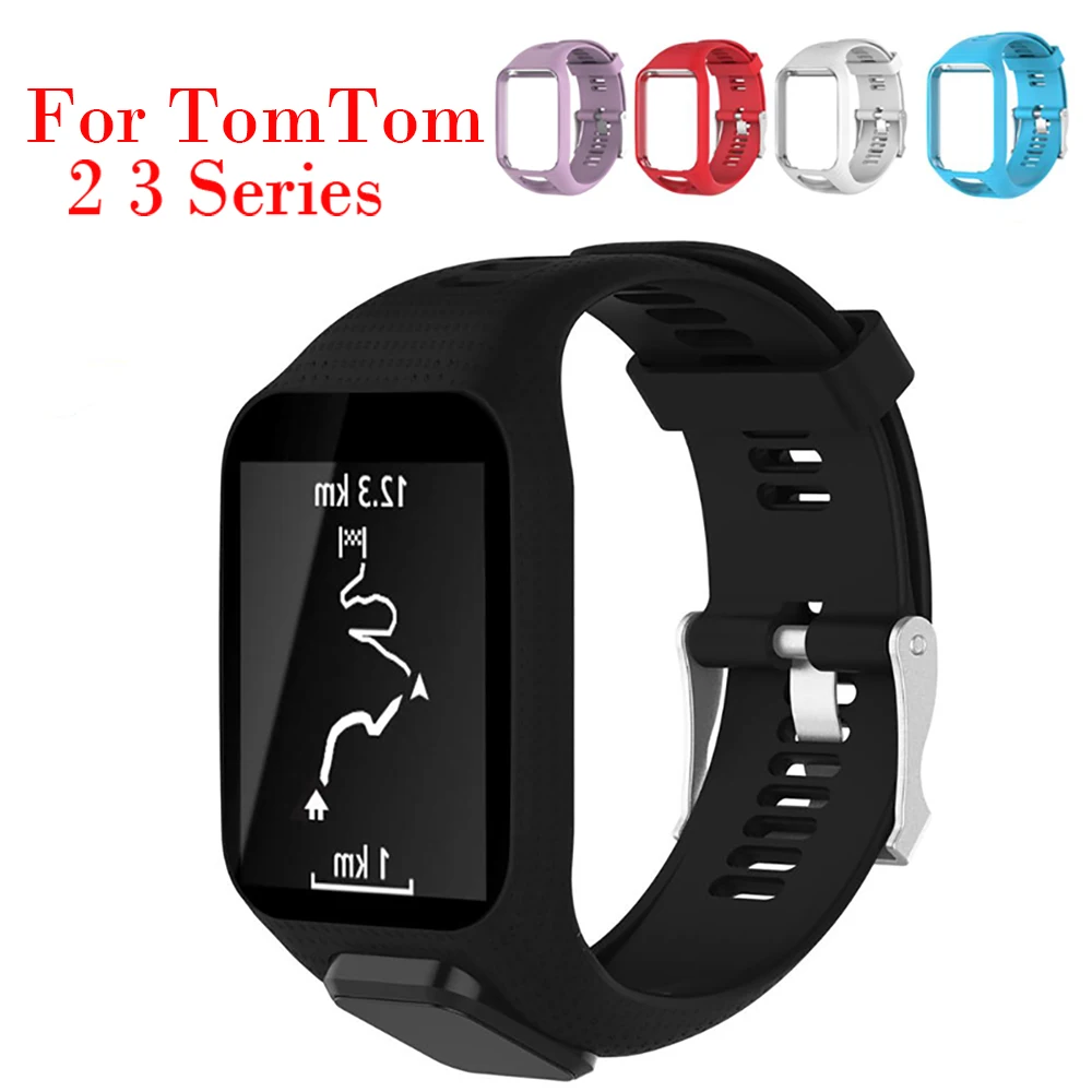 Smartband-Silicone-Strap-band-Frame-Waterproof-Watch-Strap-Replacement-Bracelet-for-TomTom-Runner-2-Spark-Spark 