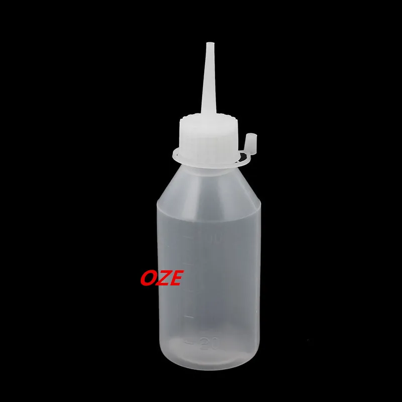 5 Pcs YH 2L Plastic Kitchen Laboratory Squeeze Bottle Dispenser 100ML