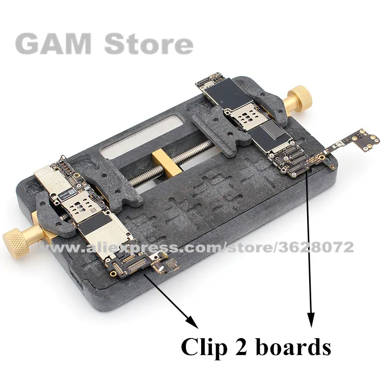 

Multifunctional PCB Fixture Motherboard Holder High Temperature Phone IC Chip Location Maintenance Repair Mold Soldering Tool