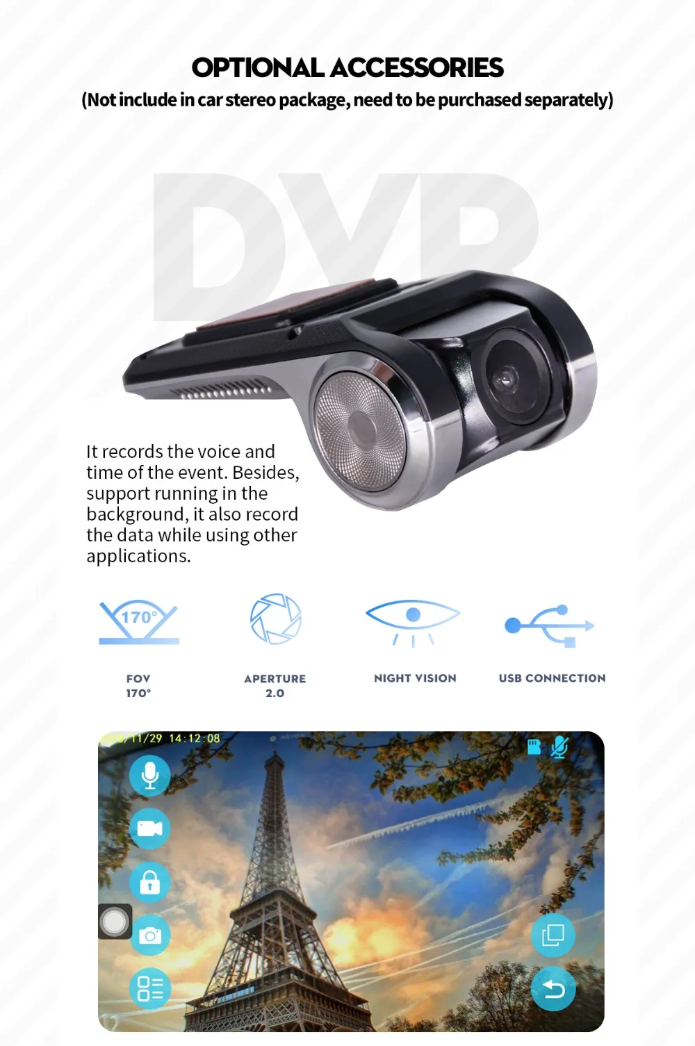 Perfect JOYING 2 din Android 8.1 Car GPS radio Stereo touch screen Bluetooth Autoradio No DVD for Toyota Camry/Aurion 2007 2008 to 2011 13