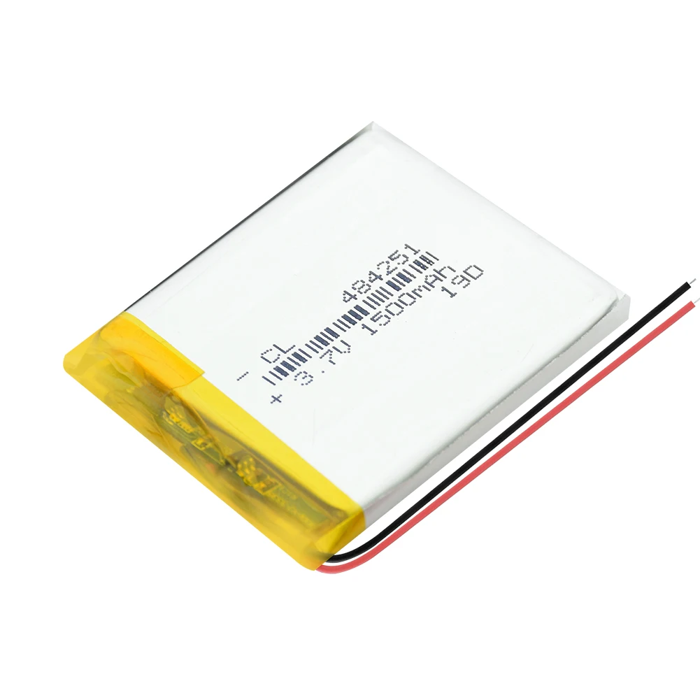 Поставка литиевая батарея литиевая полимерная аккумуляторная батарея 484251 1500 mah 3,7 V для MP3 MP4 MP5 gps psp MID Bluetooth гарнитура