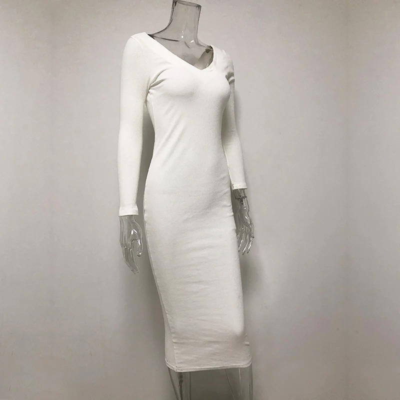 NewAsia Garden Ребристое зимнее белое вечернее платье облегающее платье женское Элегантное Длинное платье миди обтягивающие Сексуальные Платья Клубная одежда Vestido