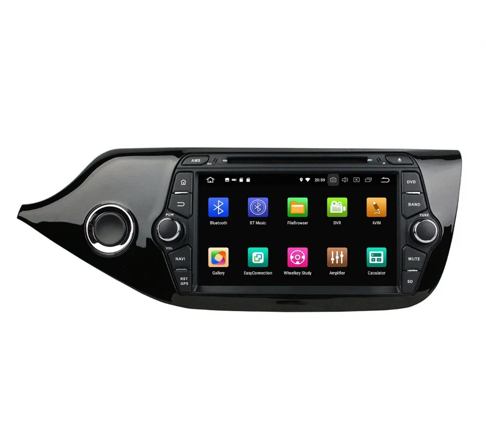 Discount 2 din 8" Android 8.0 Octa Core Car DVD Player for Kia CEED 2013 2014 2015 4GB RAM Car Radio GPS WIFI Bluetooth 32GB ROM USB DVR 2