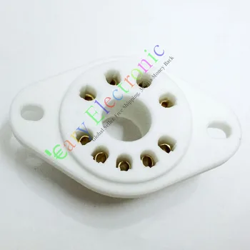 

Wholesale and retail 4pc 9pin GOLD plated ceramic tube socket audio accessories RS1003 F3A amplifier free shipping