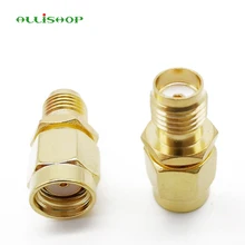 ALLiSHOP 2 шт. RP SMA штекер SMA женский прямой разъем RF коаксиальный адаптер для антенн вещания радио WiFi CCTV