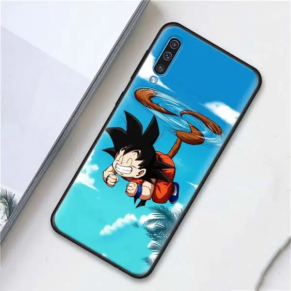 Мягкий чехол для телефона Goku Dragon Ball Z Super Saiya s для samsung Galaxy A10 A20 A30 A40 A50 A70 A6 A7 A8 Plus A9 M30 M20 черный чехол C - Цвет: 004