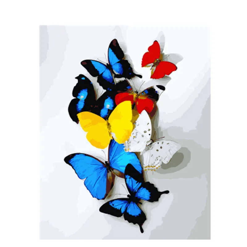 DRAWJOY картина в рамке Бабочка DIY живопись по номерам Красочная картина домашний декор для гостиной руки Уникальные подарки GX23347 - Цвет: GX23347