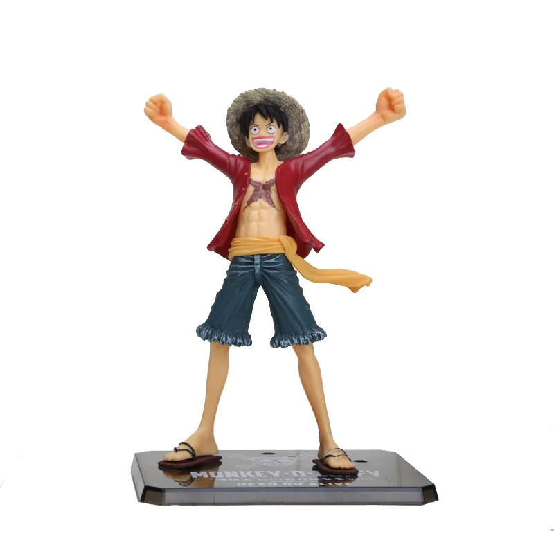 16cm Japanese Anime Cartoon One Piece New World Luffy Action Figures