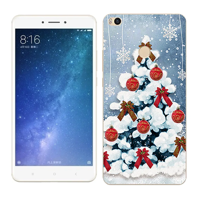 Чехол s для Xiaomi Mi Max2, мягкий силиконовый чехол для Xiaomi Mi Max 2 X'mas Day, окрашенный чехол для телефона xiomi Mi Max 2, Fundas - Цвет: 18