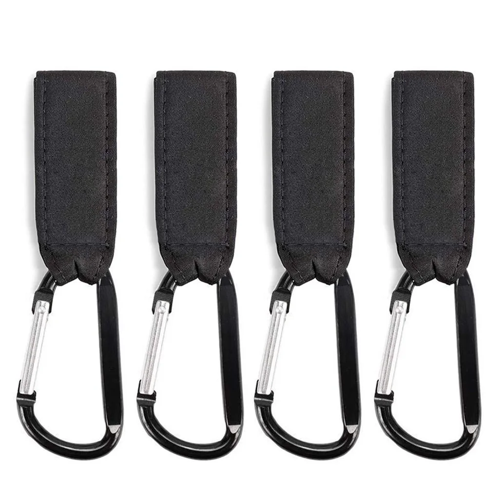 

4Pcs Hanger Pram Wheelchair Shopping Bag Carriage Baby Stroller Hook Accessories Clip Universal Carabiner