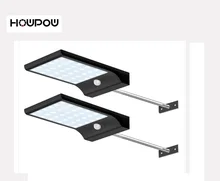 Atualizado 48 Cor Ajustável Com Controlador de Três Modos de leds de Luz Solar À Prova D’ Água Lâmpada Luzes De Jardim Ao Ar Livre Wall Street