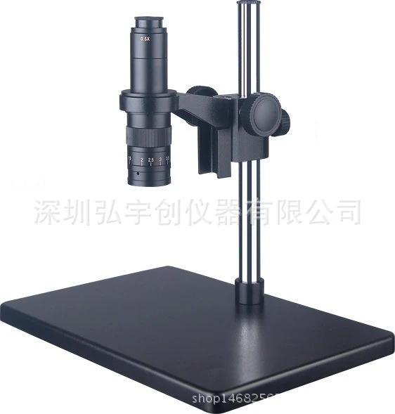 Monocular Zoom Video Microscope Stand Big Microscope Flat
