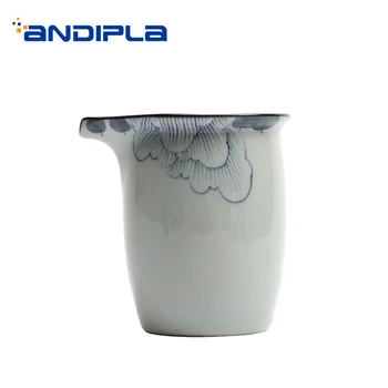 

180ML Japanese-style Vintage Hand Painted Pattern Ceramic Porcelain Fair Cup Kung Fu Tea Set Public Cup Milk Mug Home Drinkware