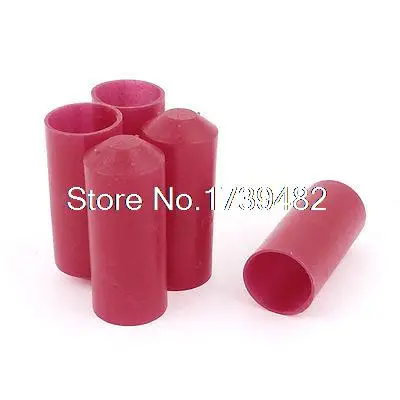 

5Pcs 23mm 2:1 Red PE Heat Shrink End Cap Tube Wire Endcap Cover