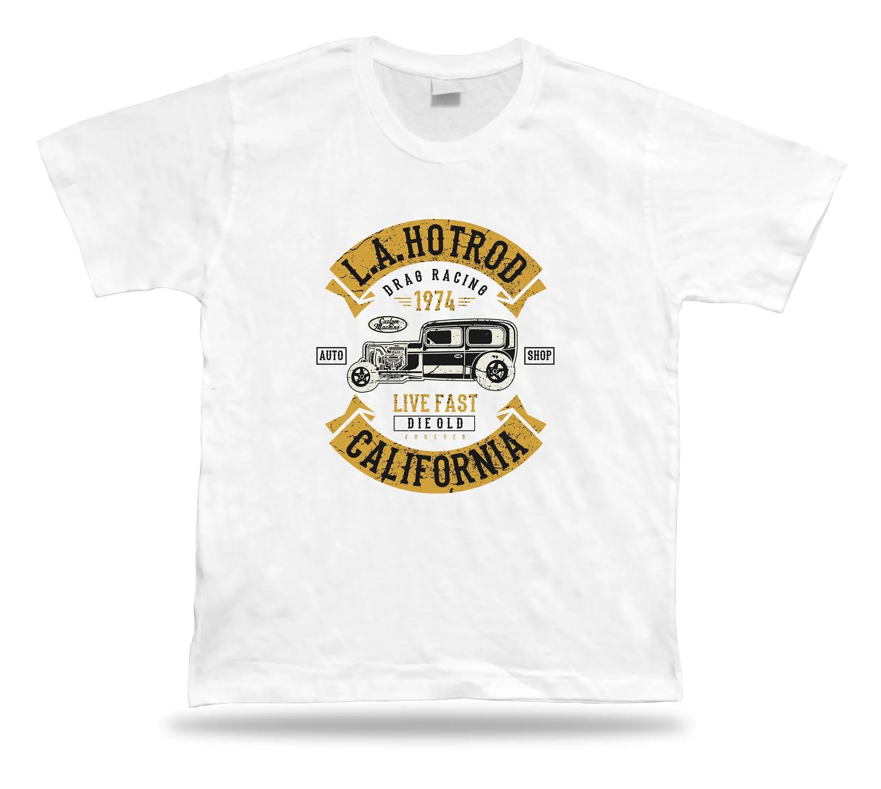 L. A Hotrod drag racing California винтажная Новая одежда дизайн уникальная идея футболка
