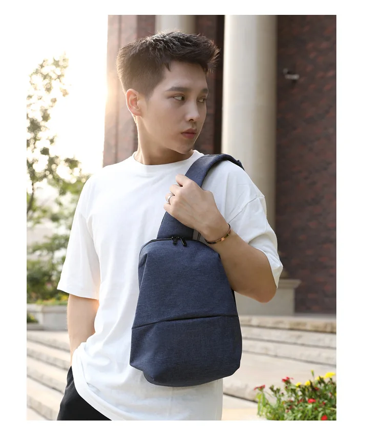 Модная повседневная мужская сумка через плечо, нагрудная сумка, простые универсальные сумки на ремне, сумка через плечо