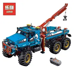 В наличии Лепин комплекты 20056 1912 шт. техника цифры 6x6 all terrain Эвакуатор модель Строительство Наборы блоки кирпичи Kid Игрушка 42070 подарок