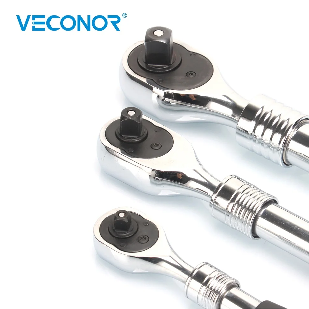 3PCS Stretch Socket Ratchet Wrench Spanner Set of Tools Keys 1/2