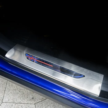 

Stainless Steel Door Step Sill Guard Protective Cover trims for Jaguar F-PACE F PACE fpace 2016 2017 2018 year