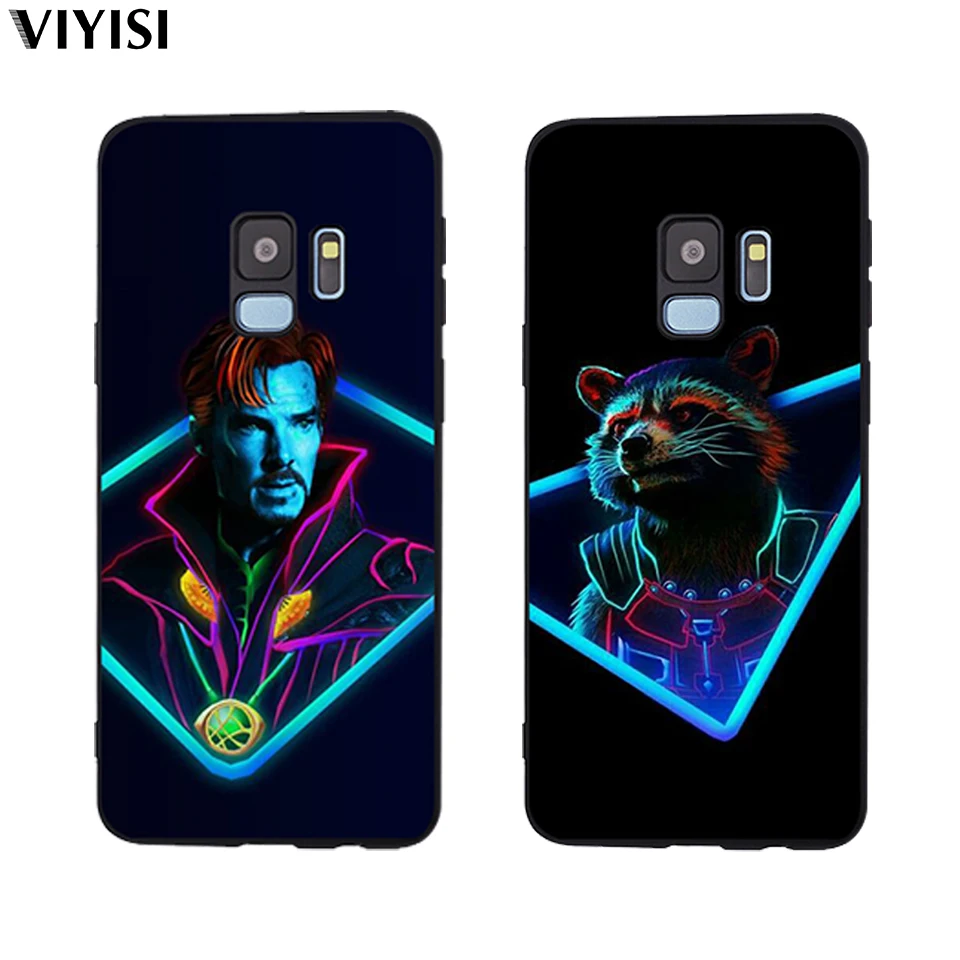 

For Samsung Galaxy s9 case S6 S7 S8 S10 Lite J3 J5 J7 2017 J4 J6 J8 Plus Coque Marvel Avengers Heroes Deadpool Spider-Man Etui
