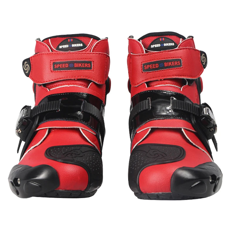 NEW Motorcycle Racing short boots foot protective anker shoes motobotinki Racing boot moto shoes Motorcycle boots