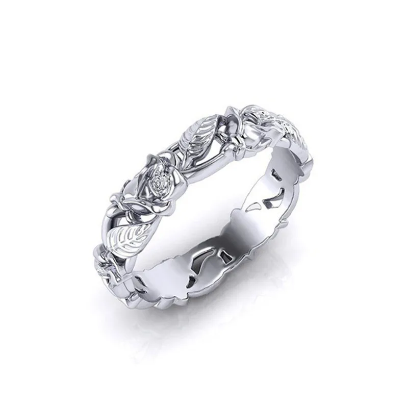 Mostyle Новое модное серебрялист и Цветок обручальное кольцо для женщин Прямая поставка
