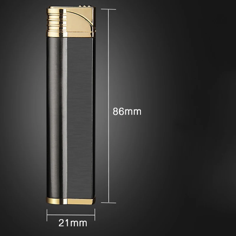 Новая турбозажигалка, газовые легкие металлические зажигалки, Электронная зажигалка бутан, зажигалки для сигарет, аксессуары для курения