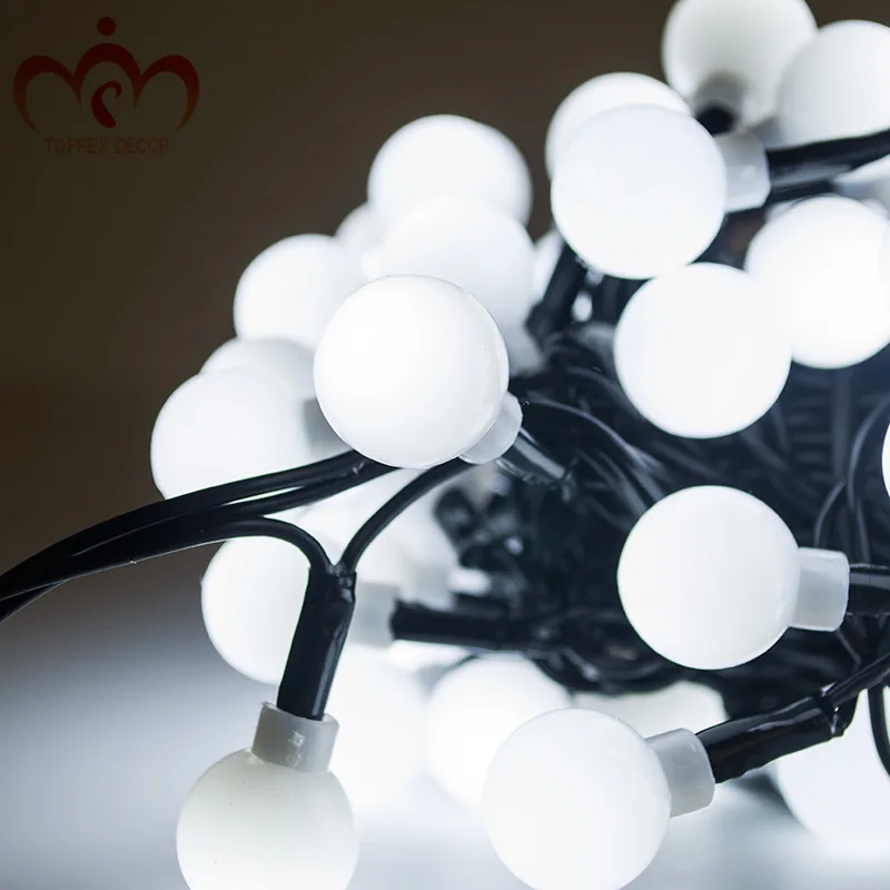 Length 32.8 ft LED pvc ball string light waterproof IP46 wedding decoration fairy light xmas decoration lighting party lights Length 32.8 ft LED pvc ball string light waterproof IP46 wedding decoration fairy light xmas decoration lighting party lights