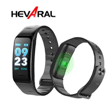 Hevaral 3D UI Smart Band Фитнес браслет монитор сердечного ритма крови Давление IP67 Водонепроницаемый Браслет активность трекер для Xiaomi
