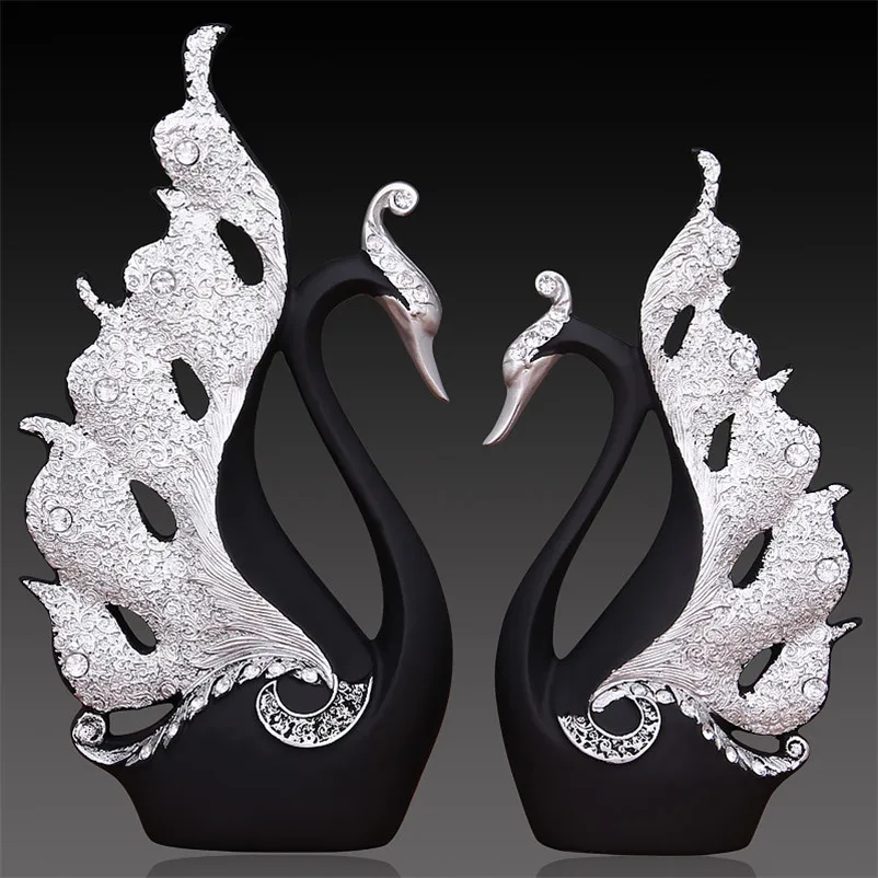 Decoración Para el hogar, Accesorios, un par de Swan estatua casa decoración escultura arte moderno decoración regalos de boda para los amantes, Decoración Para el hogar, Accesorios, un par de Swan estatua casa decoración escultura arte moderno decoración regalos de boda para los amantes,