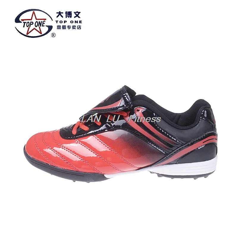 

TOP ONE men's soccer shoes TF leather waterproof football training shoes Sports competition sneakers Broken nail TF leather