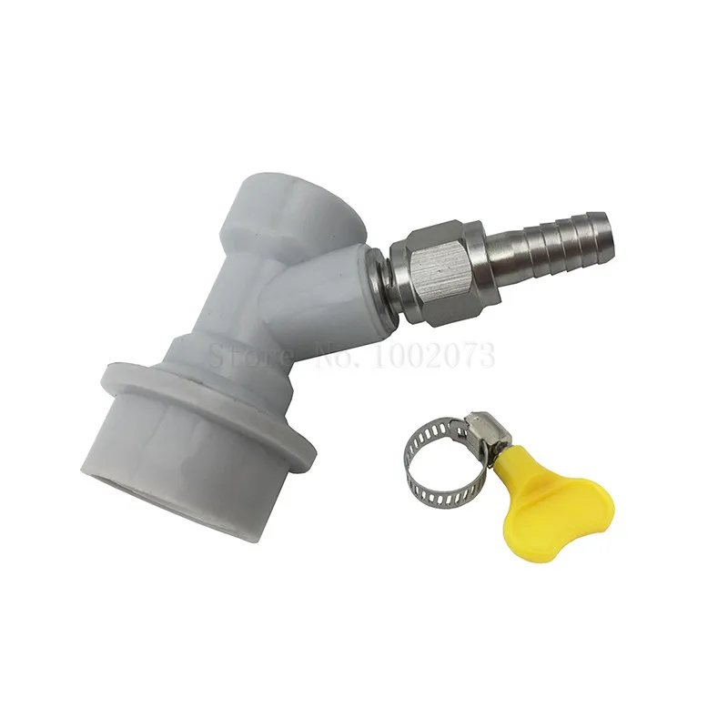 Brewer Gas Ball Lock Cornelius Keg MFL Disconnects with Swivel Nut and Clamp  (2)