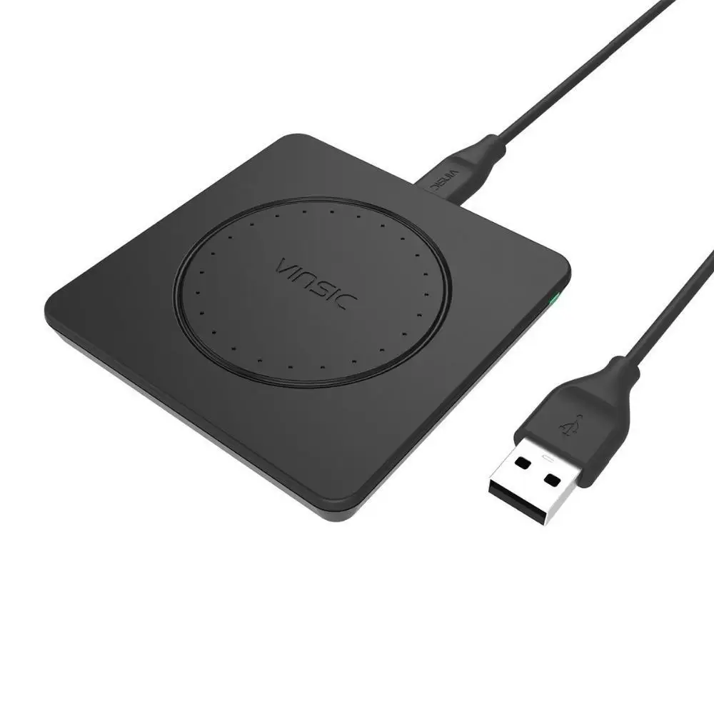 Беспроводное зарядное устройство Vinsic Qi для iPhone X 8 Plus Samsung Galaxy S8 + Note Nexus 7 6 Lumia