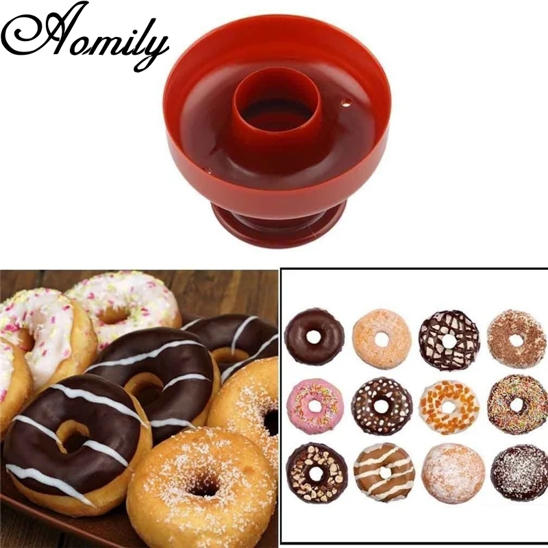Aomily DIY Doughnut Donut Maker Cutter Mold Desserts Sweet Food Bakery