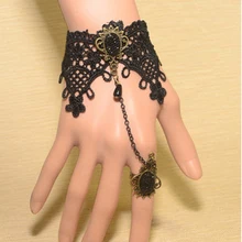 Kpop винтажный Готический кружевной браслет с рукавом раба, /pulseras mujer/ручной работы, корейские элегантные ювелирные изделия/pulseiras