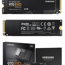 SAMSUNG SSD 970 EVO M.2 2280 NVMe 1 ТБ Внутренний твердотельный диск жесткий диск 500GB 250GB HDD M2 для ноутбуков настольных ПК PCLe