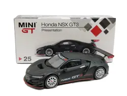 1: 64 TSM модель MINI GT Honda NSX GT3 Презентация черный LHD литой модельный автомобиль
