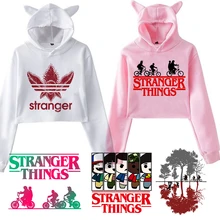 Странные Вещи толстовка женская с капюшоном толстовки Kpop кофты Kawaii корейский негабаритных Harajuku Хип Хоп Толстовка мужская