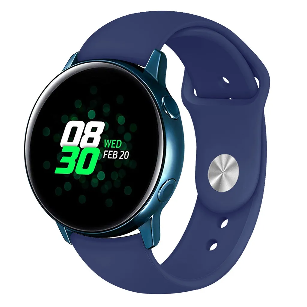 

watch Sports Soft Silicone Replacement Band Strap For Samsung Galaxy Watch Active Smal sport watch watch men erkek kol saati#Y30