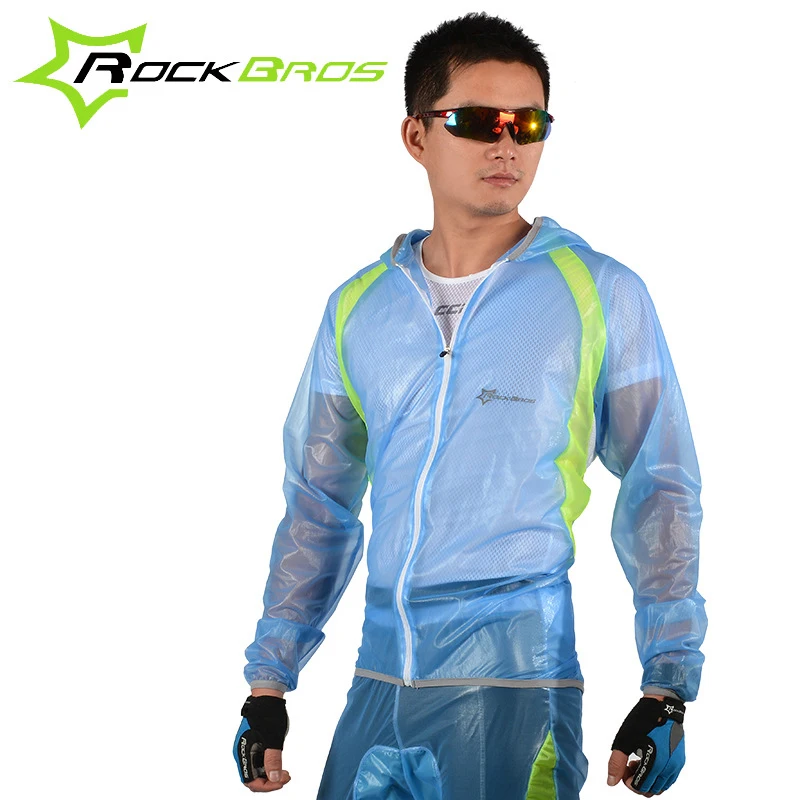 ROCKBROS Cycling Sets Raincoat Reflective Stripe Breathable Bike Jersey Pants Sport Suits Cycling Clothing Bicycle Jacket