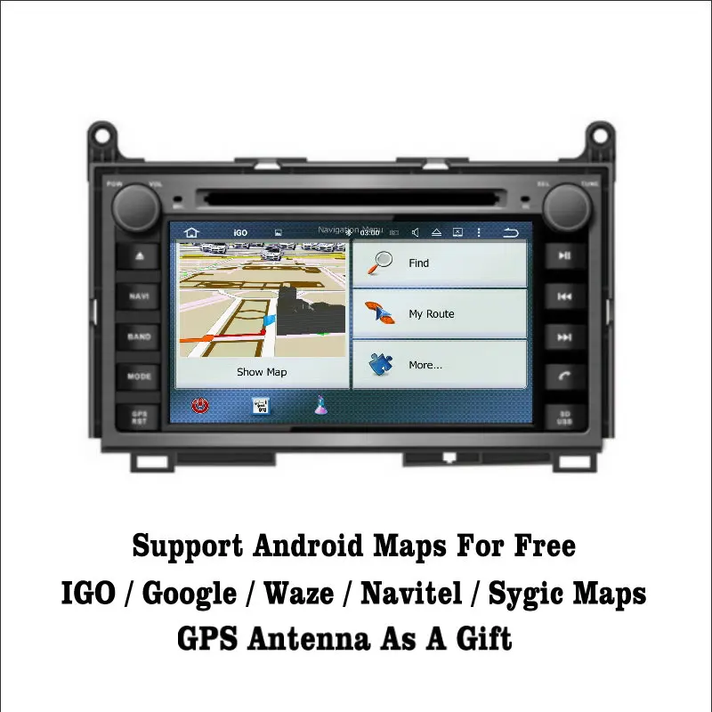 Discount Liislee Android 7.1 2G RAM For Toyota Venza 2008~2013 Car Radio Audio Video Multimedia DVD Player WIFI DVR GPS Navi Navigation 3