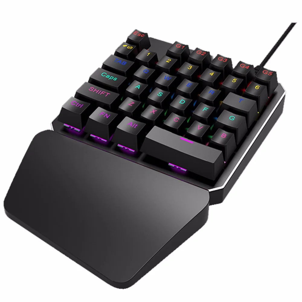 

One-Hand Mechanical Game Keyboard For Profession Player For Windows XP 7 8 10