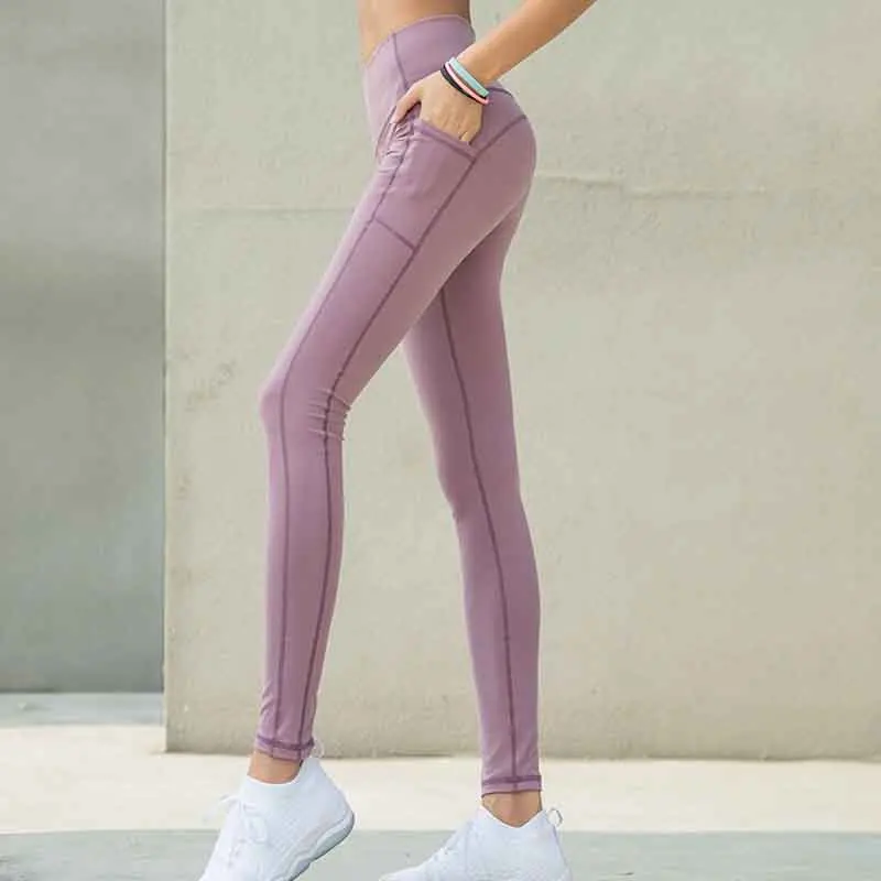 Попробуйте BN новые леггинсы для фитнеса, 4 цвета, высокая талия, Повседневная тренировка, высокая эластичность, одежда, леггинсы для женщин - Цвет: Pink