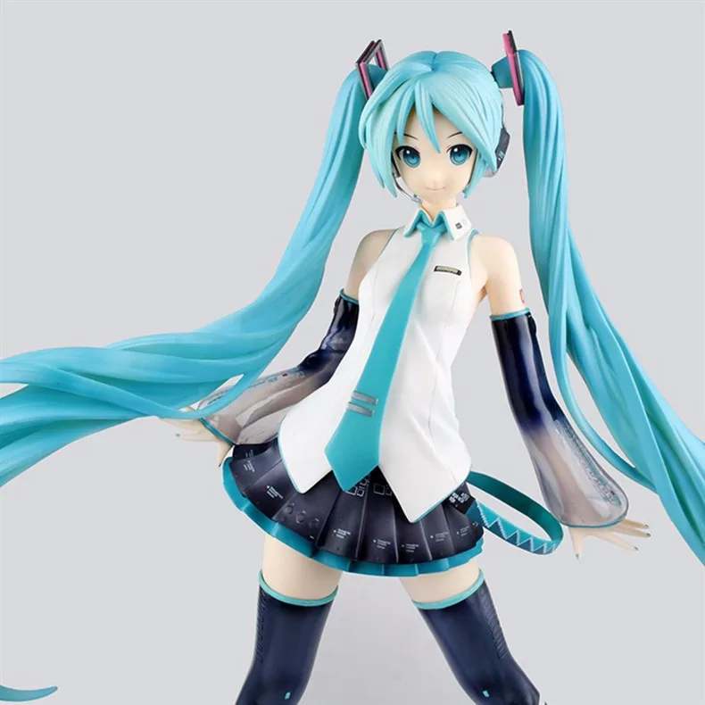 Японское аниме Snow Hatsune Miku Vocaloid 3 Ver. 42 см фигурка модель 1/4 кукла ПВХ Музыка Девушка коллекция Горячая игрушка Рождественский подарок